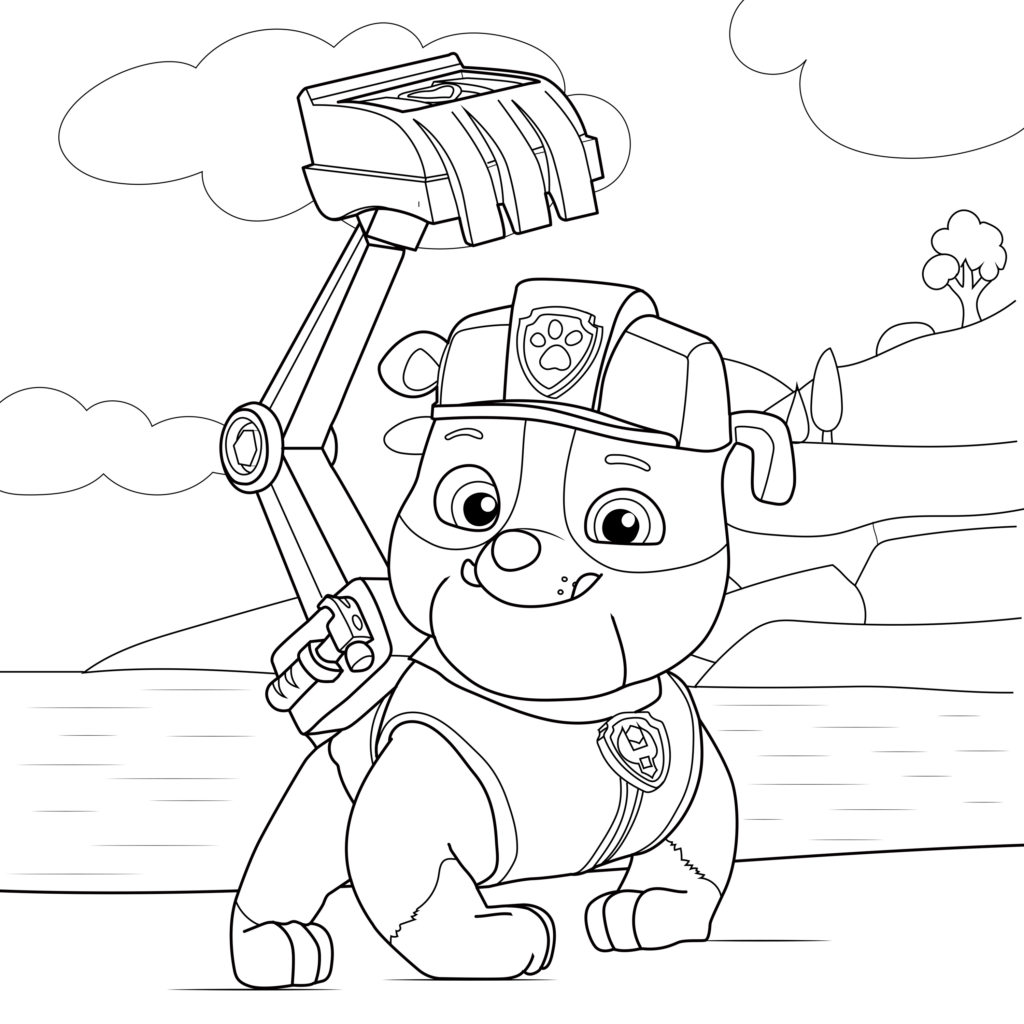 paw patrol color pages paw patrol color pages