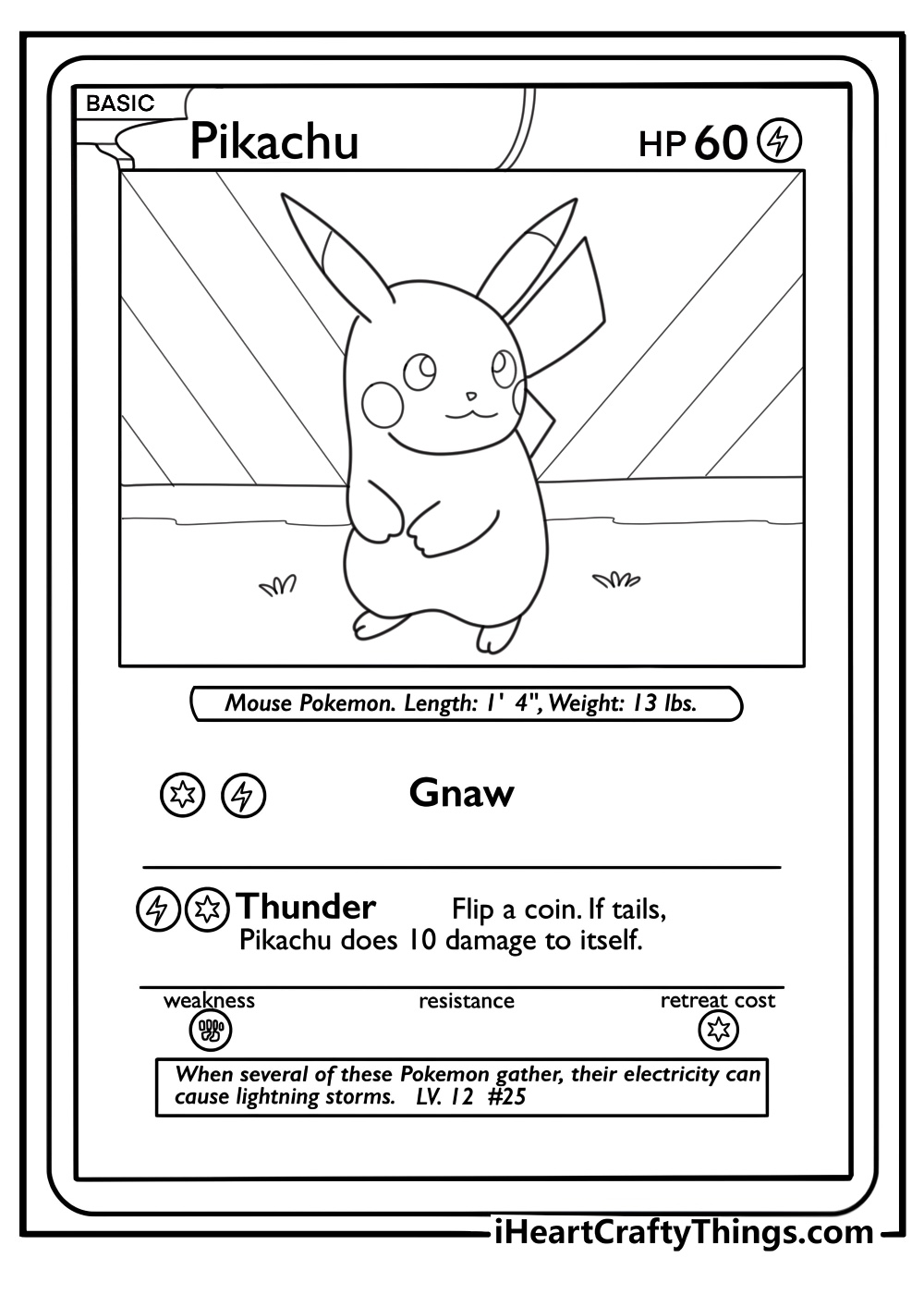 kawaii pokemon coloring cards