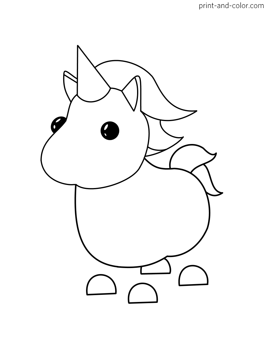 Adopt Me Coloring Pages