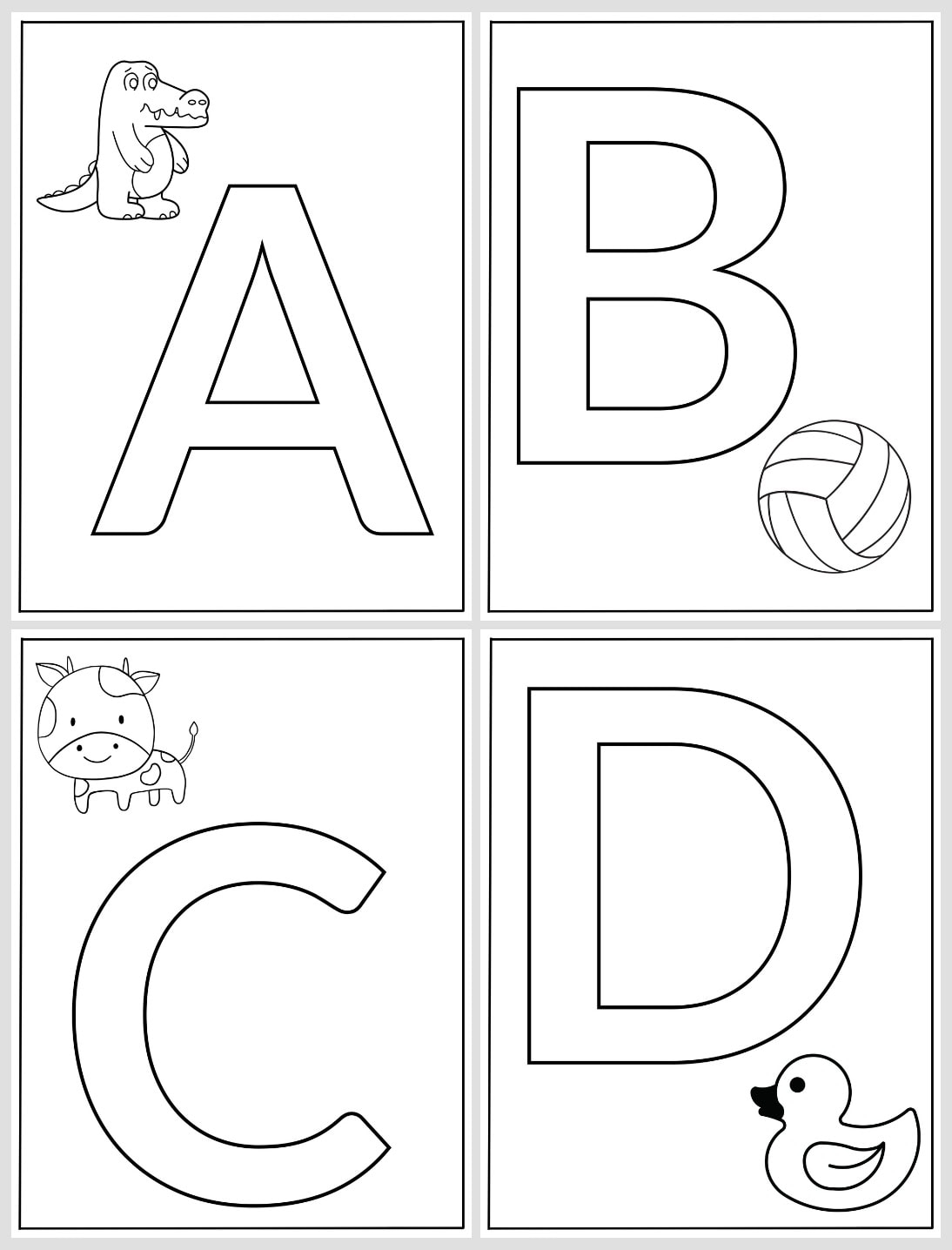 letter a coloring page