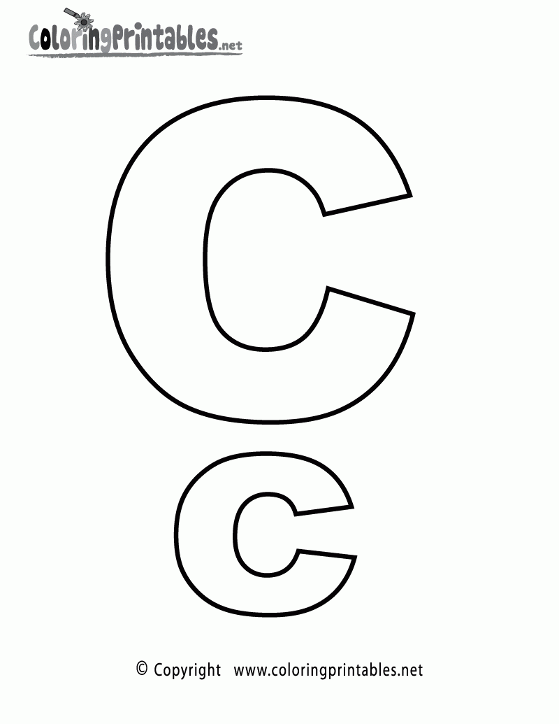 Alphabet Letter C Coloring Page A Free English Coloring Printable Alphabet Letter C Coloring Page A Free English Coloring Printable