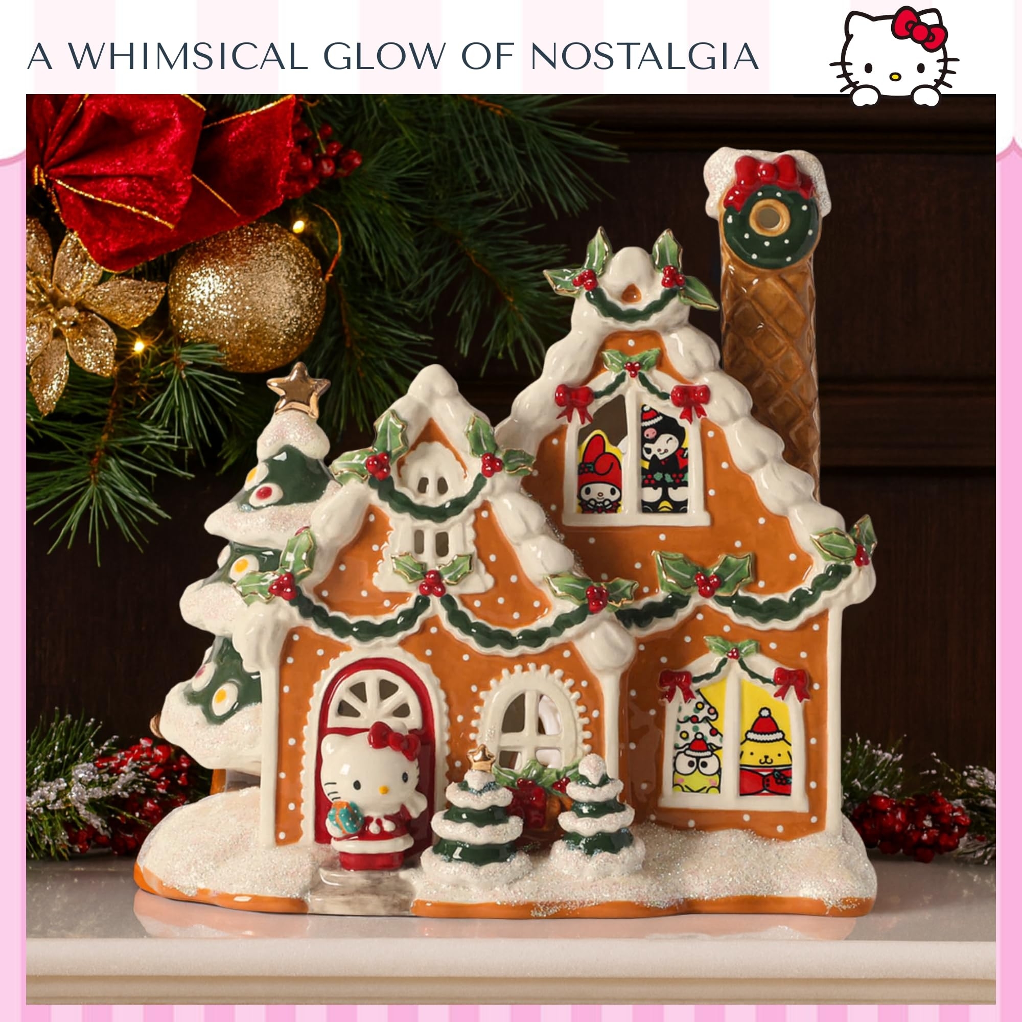 Amazon Blue Sky Clayworks Hello Kitty And Friends Gingerbread Candle House 9 25 L X 5 5 W X 9 75 H Created Home Kitchen Amazon Blue Sky Clayworks Hello Kitty And Friends Gingerbread Candle House 9 25 L X 5 5 W X 9 75 H Created Home Kitchen