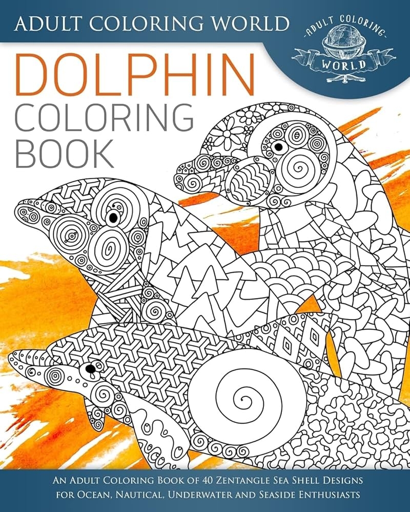dolphin coloring book pages