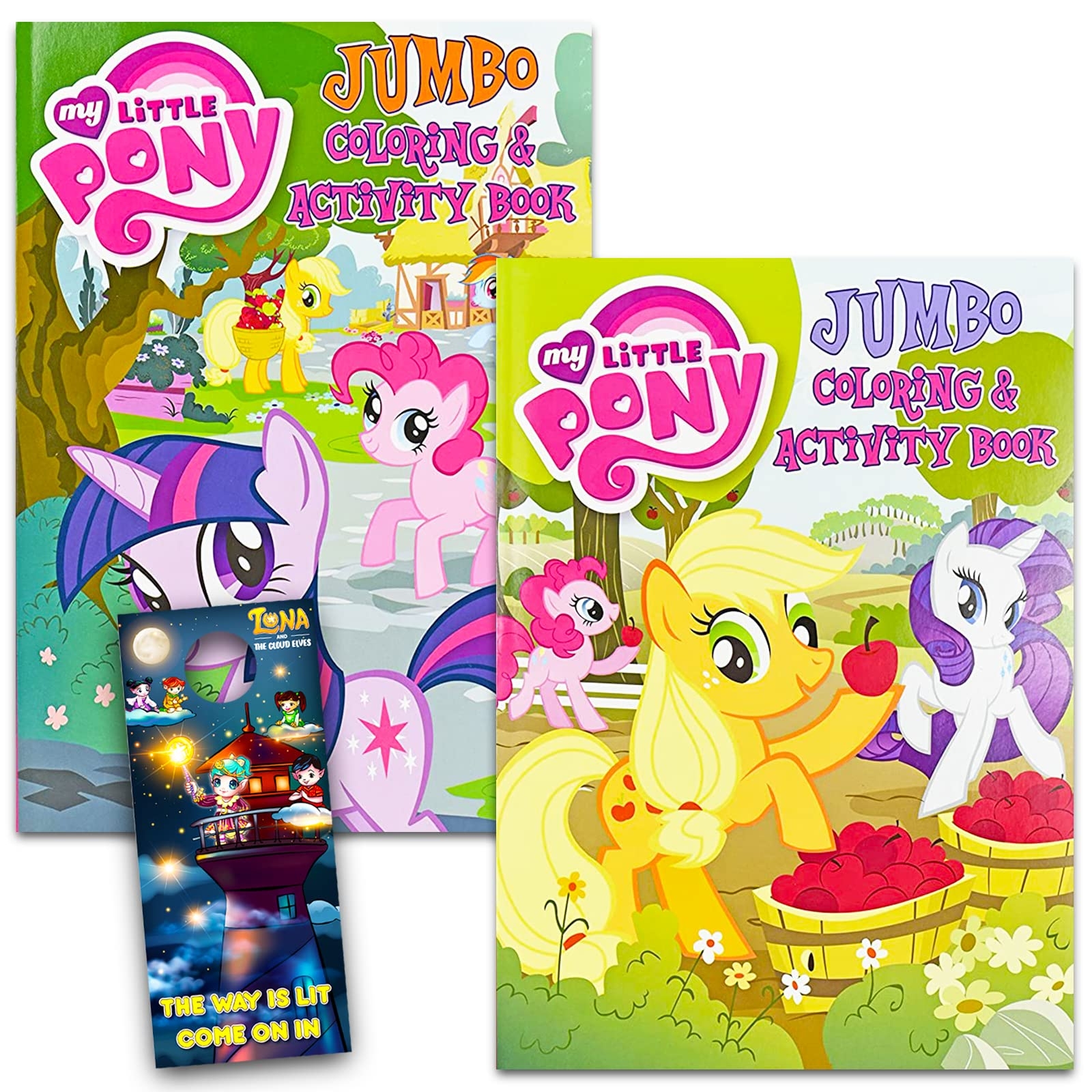 Amazon My Little Pony Jumbo Coloring Book Set Bundle Of 2 Tear And Share Coloring And Activity Books And More MLP Drawing Art Kit