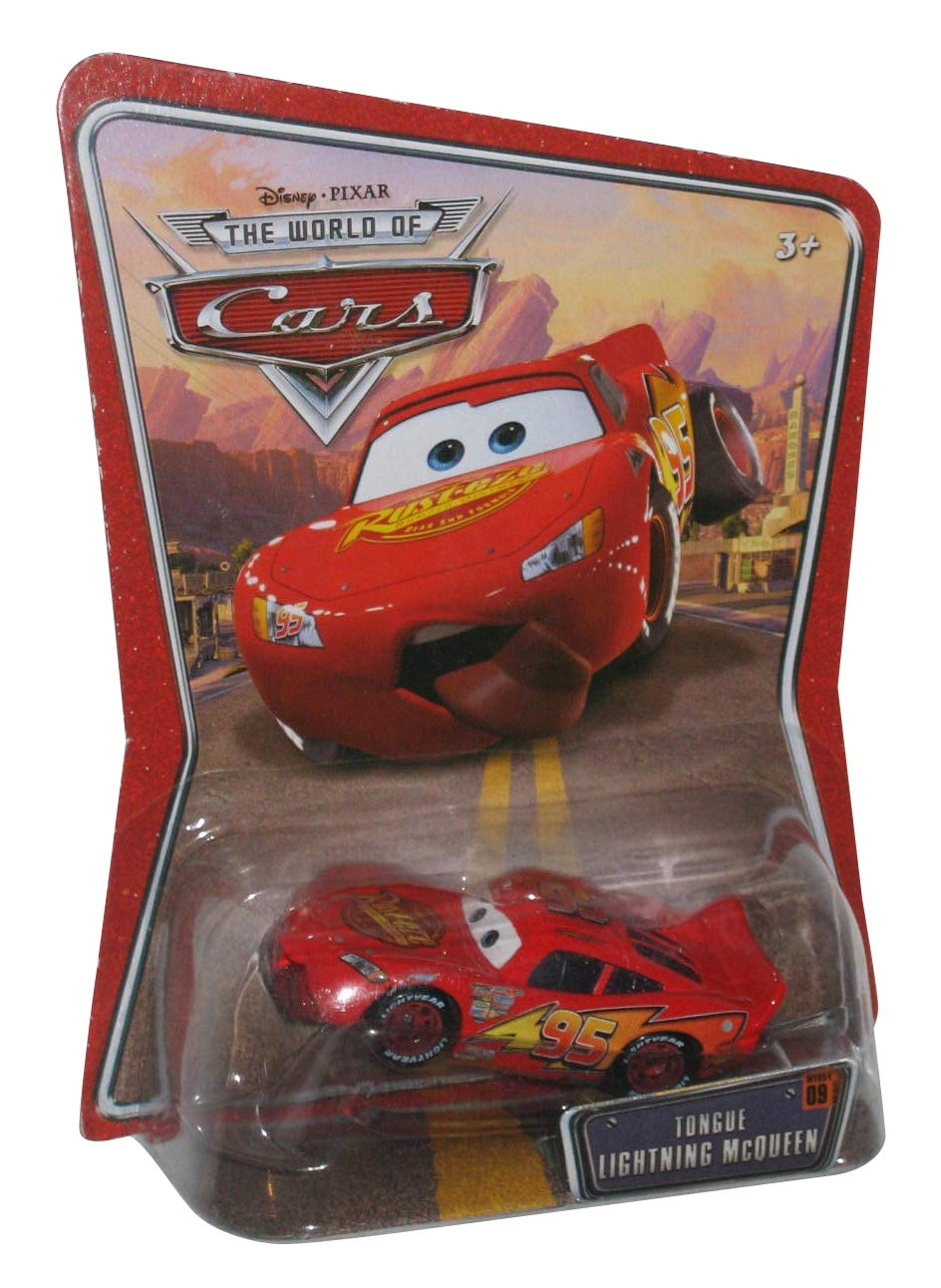Amazon TONGUE LIGHTNING MCQUEEN 09 Disney Pixar CARS 1 55 Scale THE WORLD OF CARS Die Cast Vehicle By Unknown Toys Games