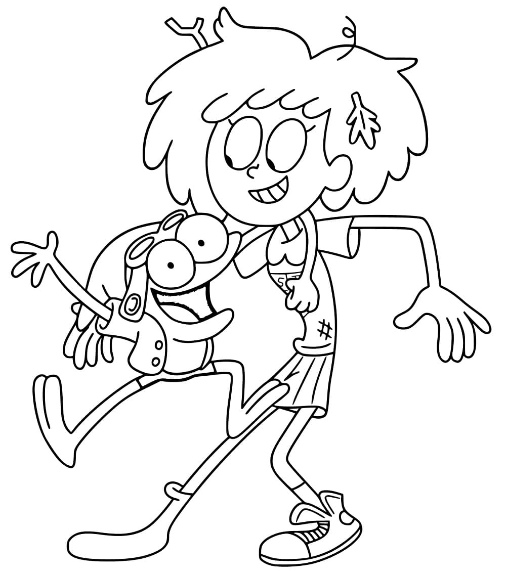 Amphibia Sprig Plantar And Anne Boonchuy Coloring Page Download Print Or Color Online For Free
