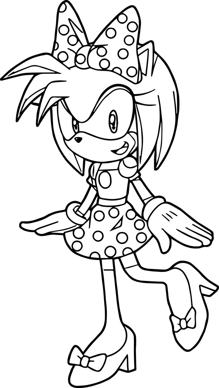 Amy From Sonic Coloring Pages