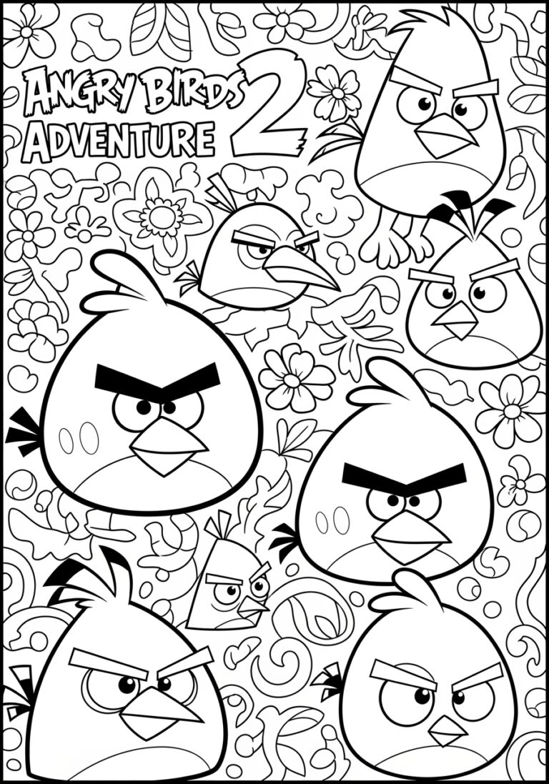 Angry Bird Coloring Page Printable Fun For Kids