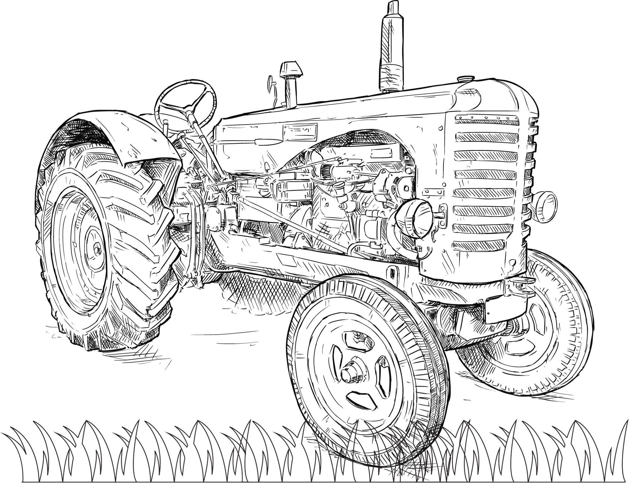 Antique Tractor Coloring Book Vintage Farm Scenery Relaxing Activities Etsy Antique Tractor Coloring Book Vintage Farm Scenery Relaxing Activities Etsy