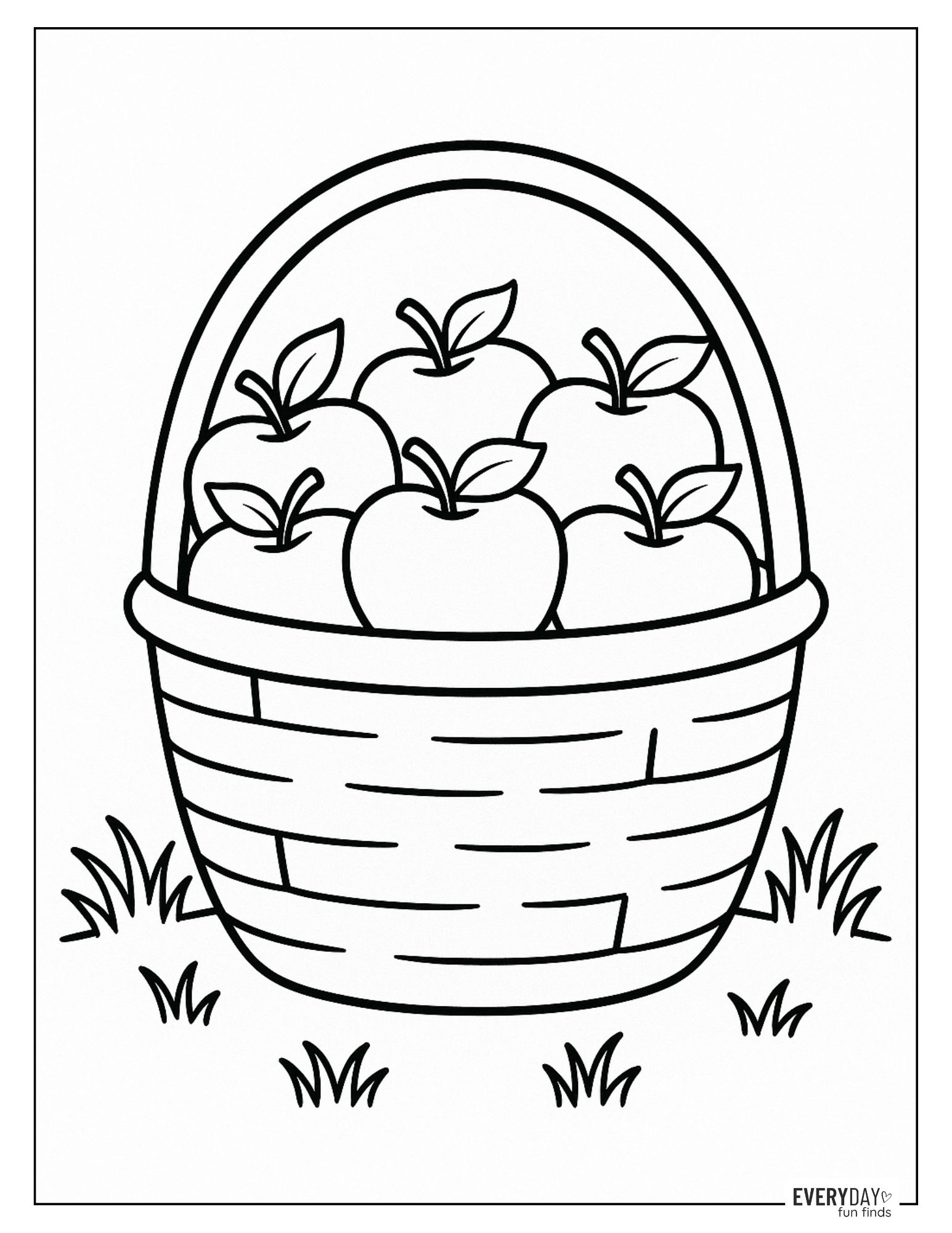 Apple Coloring Pages Free Printables