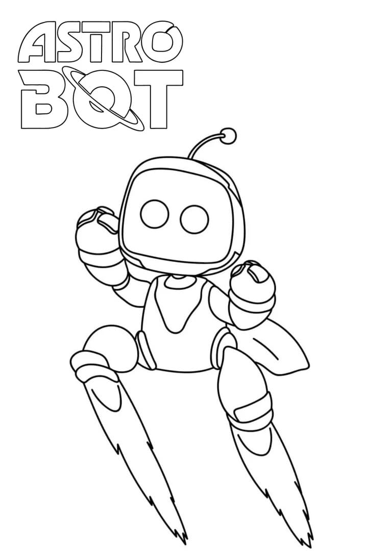 astro bot coloring pages