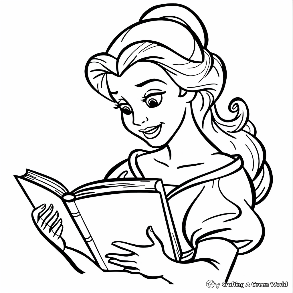 Beauty And The Beast Coloring Pages Free Printable 