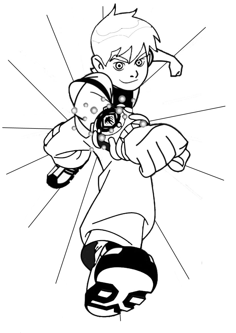 Ben 10 Coloring Page For Kids Ben 10 Coloring Pages