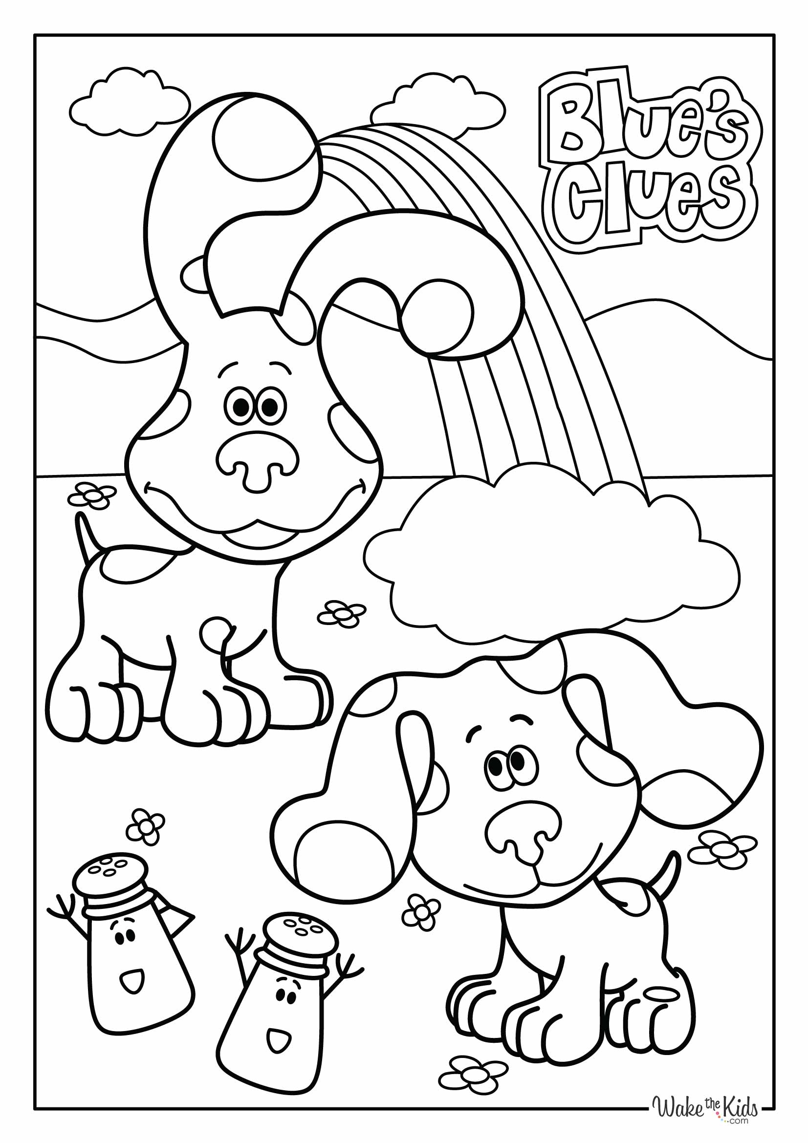 blues clues coloring pages