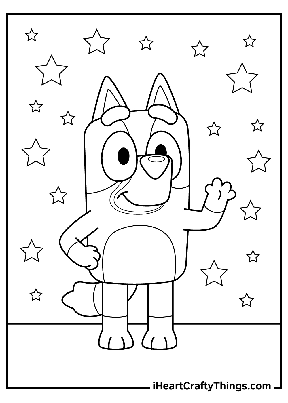 bluey coloring pages free