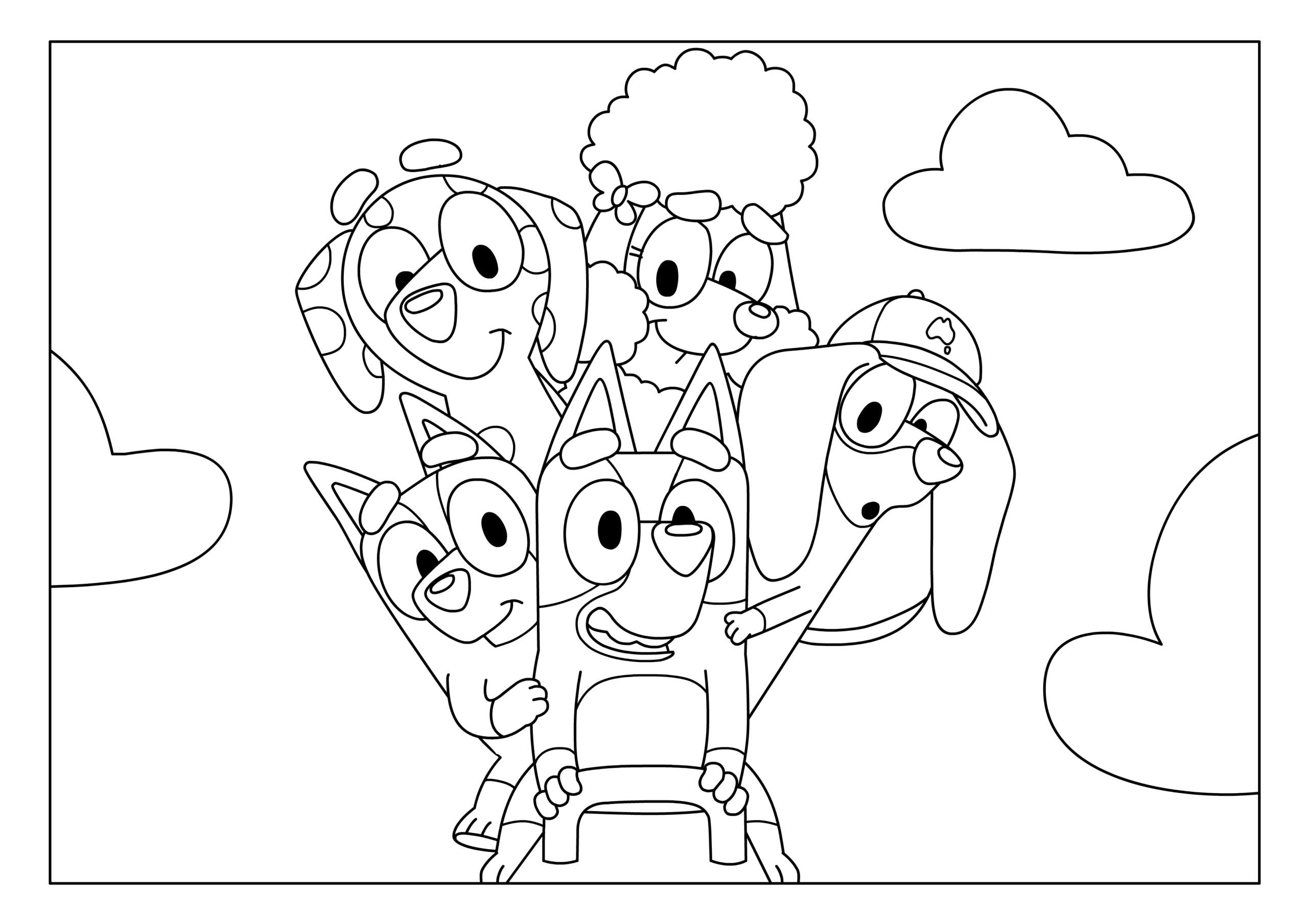 Free Bluey Coloring Pages
