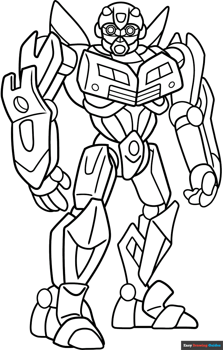 Bumblebee Transformer Coloring Page