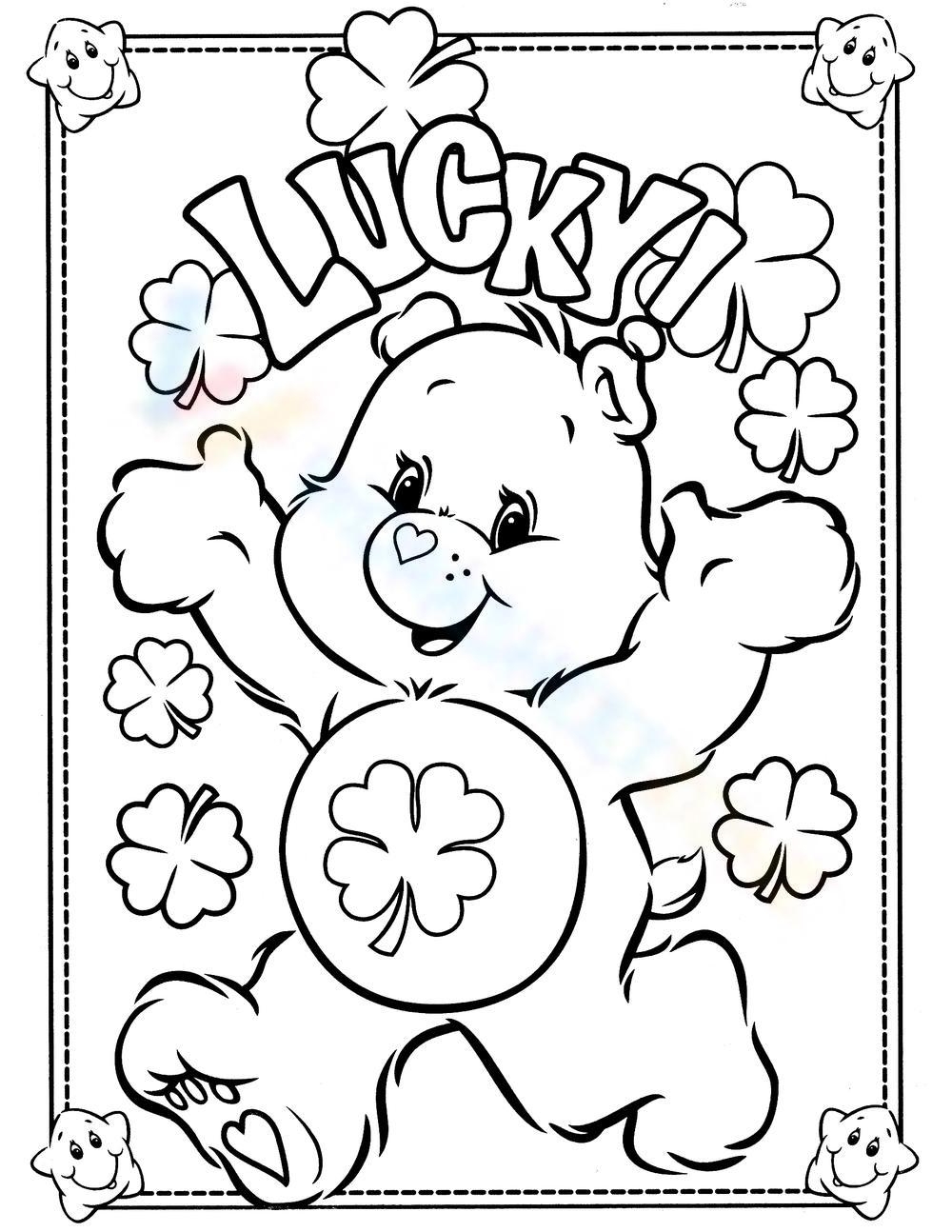 Care Bear Coloring Pages Printables Worksheetzone Coloring