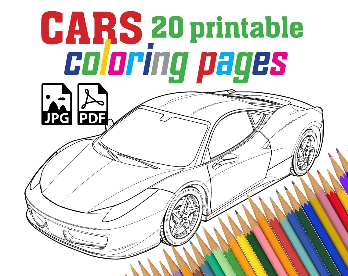 cars printable coloring pages