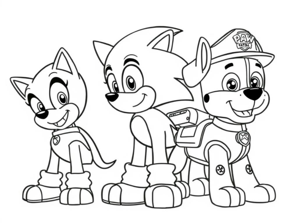 cartoon character coloring pages