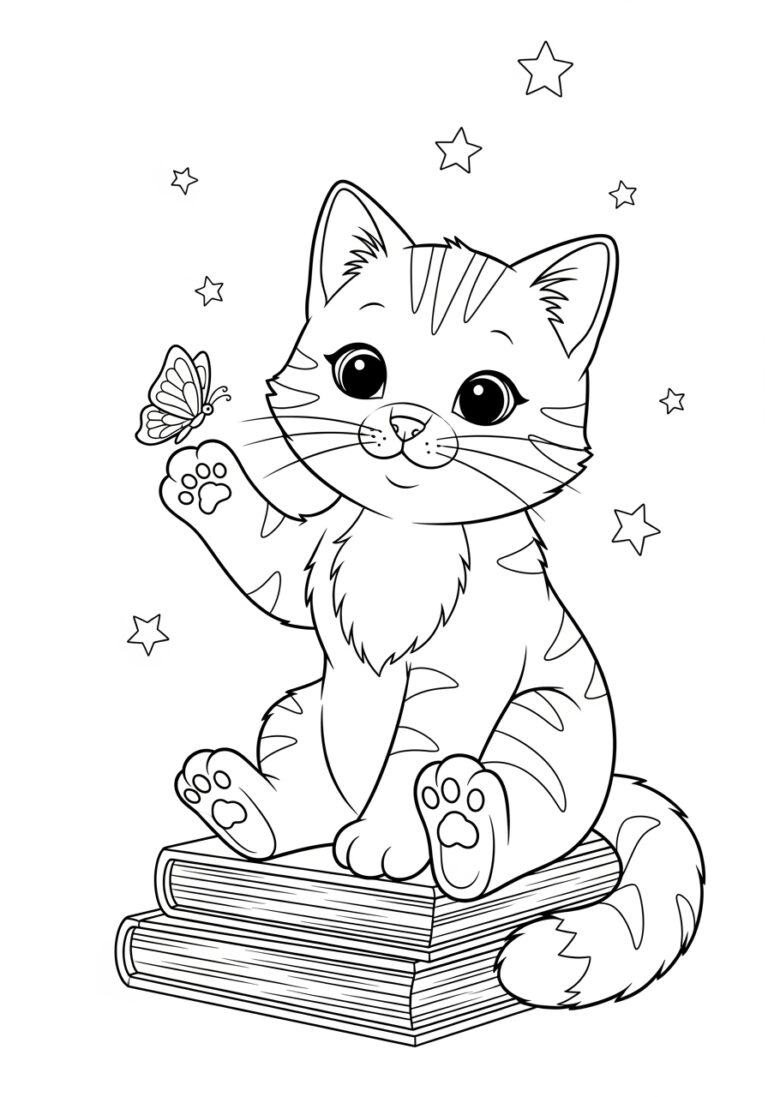 Cat Printing Page Printable Feline Fun Cat Printing Page Printable Feline Fun