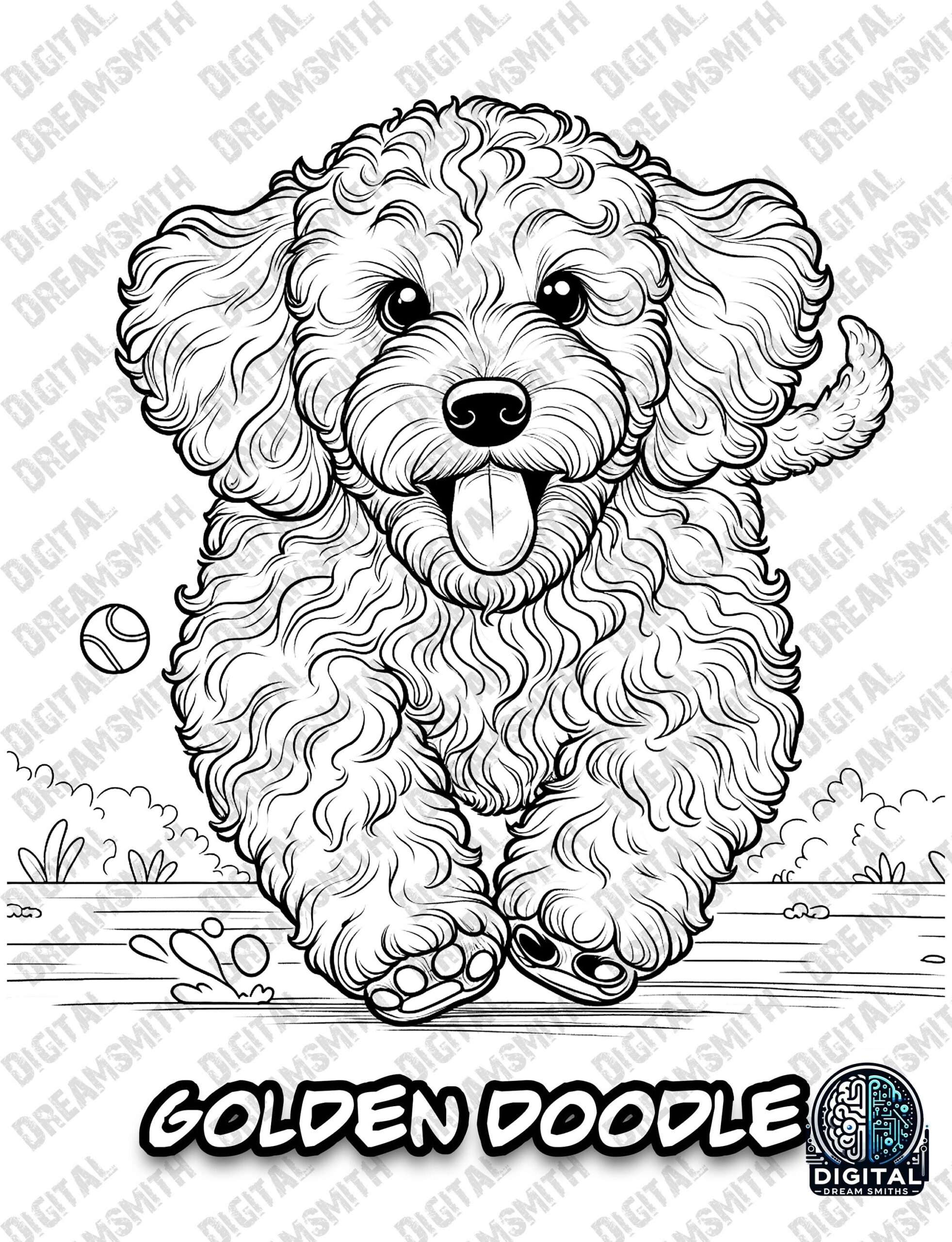 Doggy Pictures To Color
