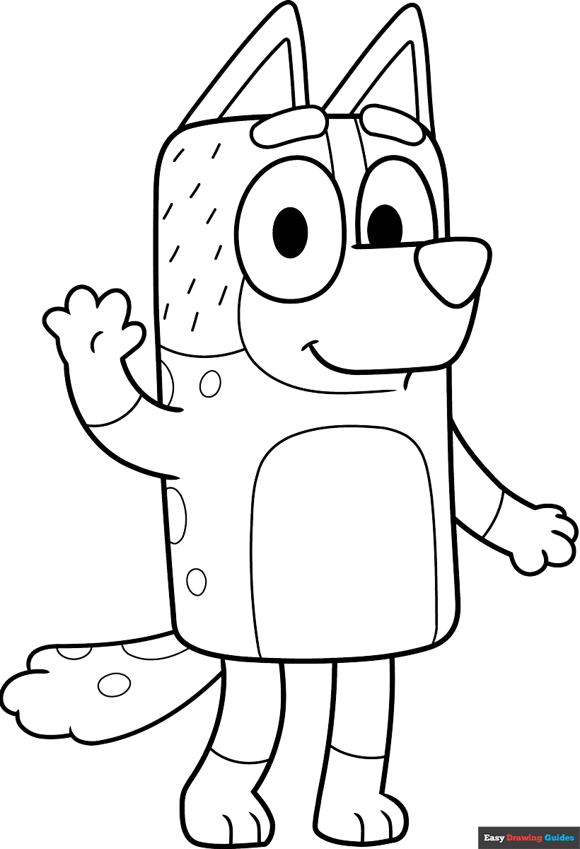 free bluey coloring pages