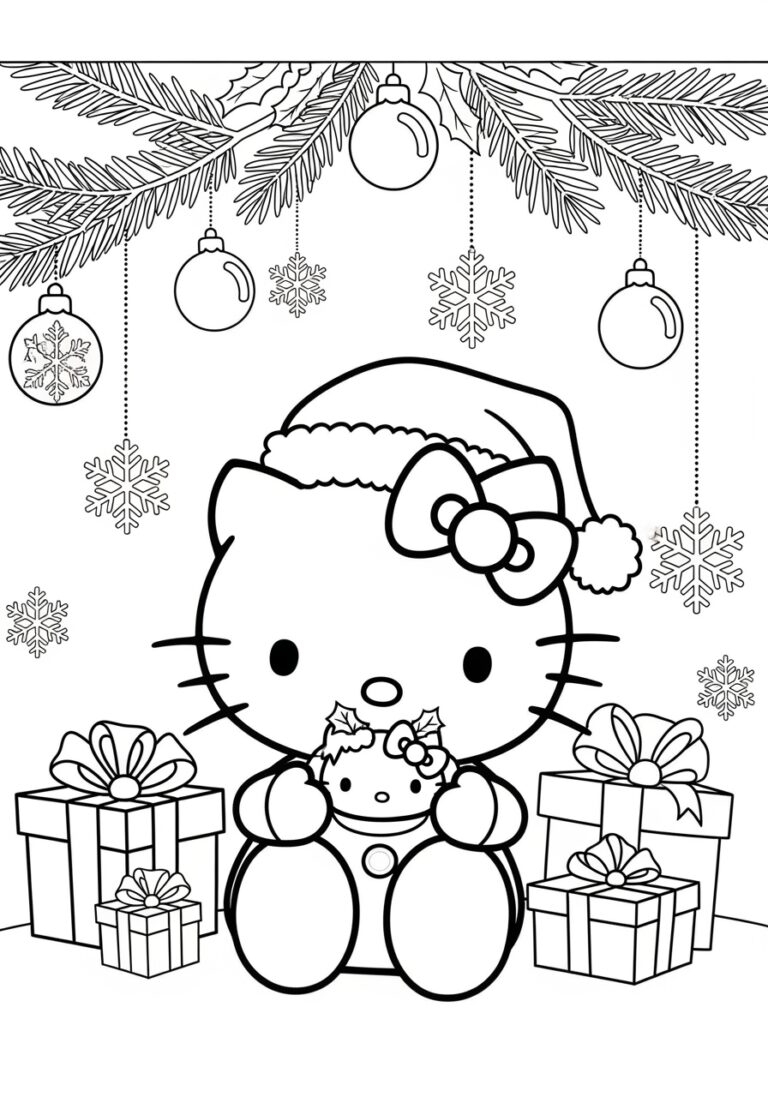 hello kitty color sheet