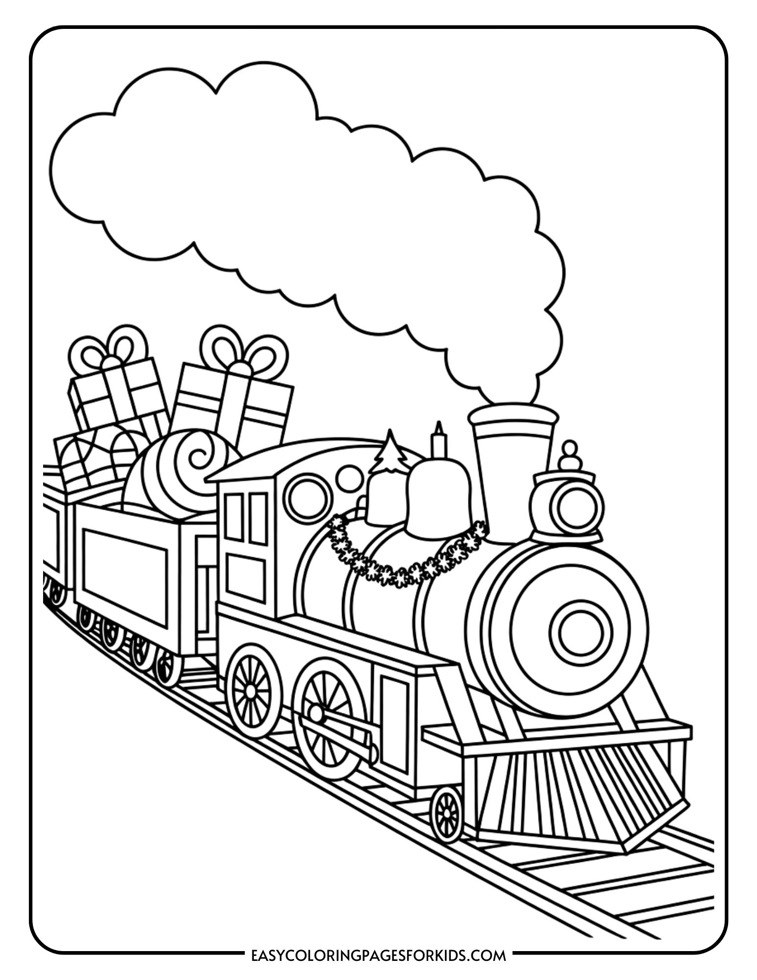 coloring sheets of trains
