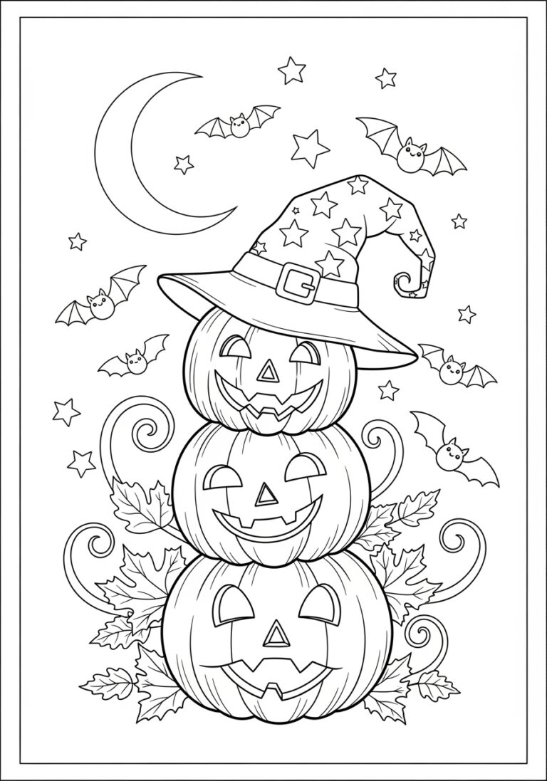 Color Halloween Printables For Creative Fun