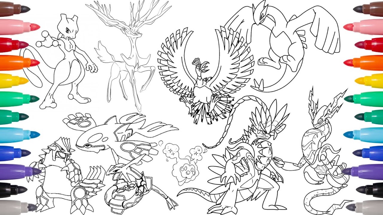 Coloring ALL Legendary Pok mon GEN 1 To GEN 9 YouTube