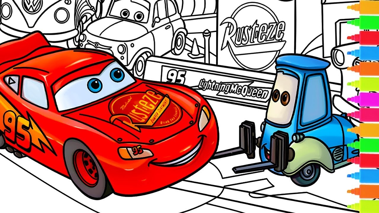 disney cars colouring in pages