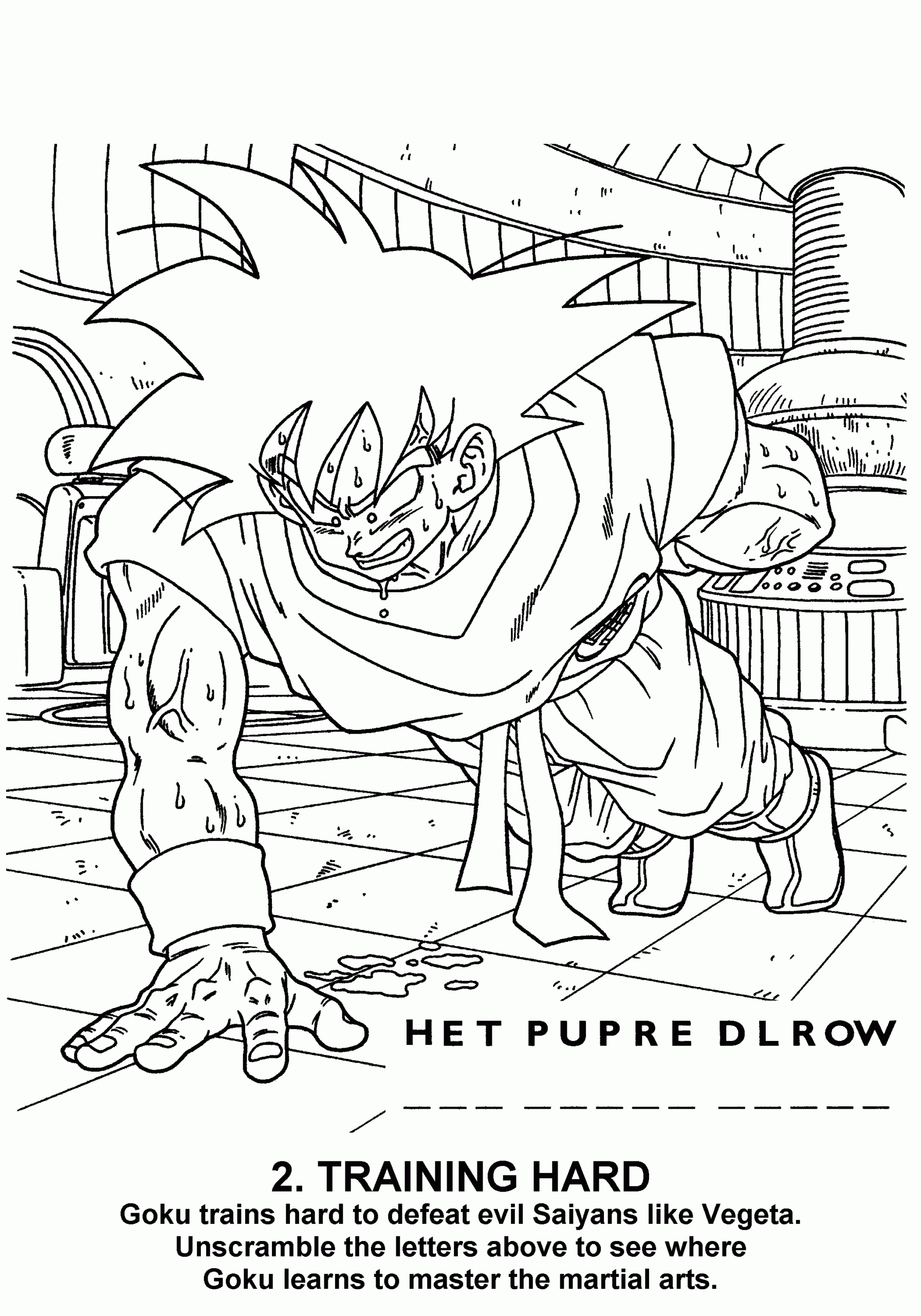 dragon ball z coloring pages