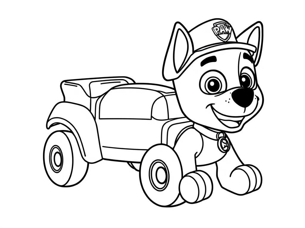 Coloring Page Of Marshall From Paw Patrol Free Printable Coloring Page