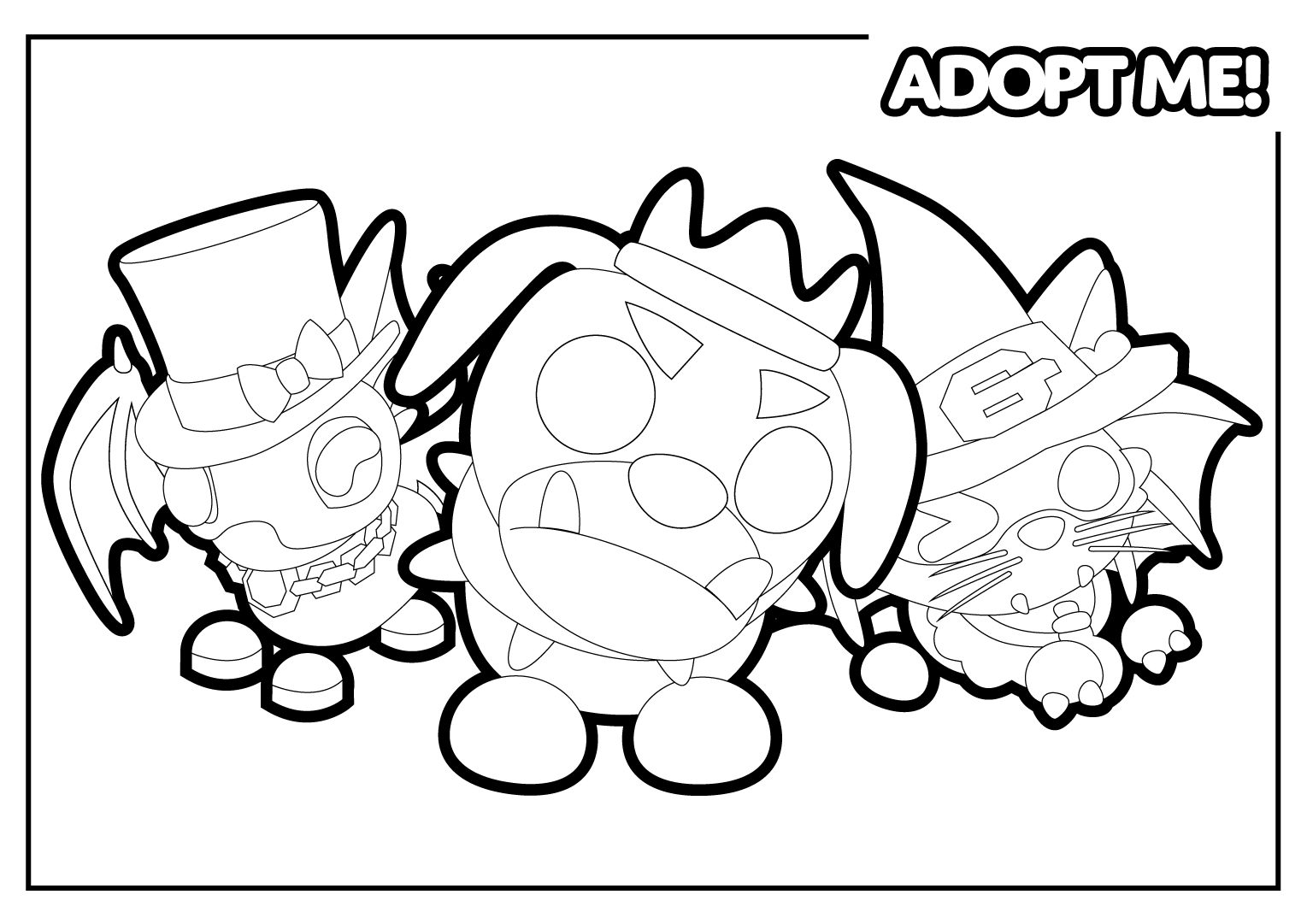 Coloring Pages Adopt Me 