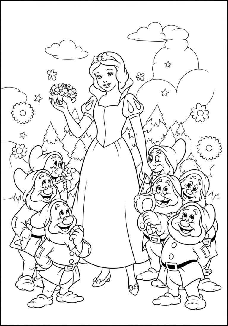 Snow White Coloring Pages