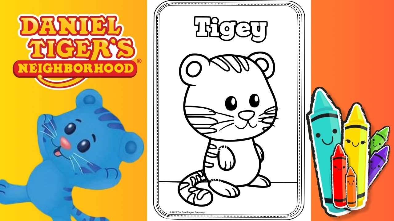 daniel tiger coloring page daniel tiger coloring page