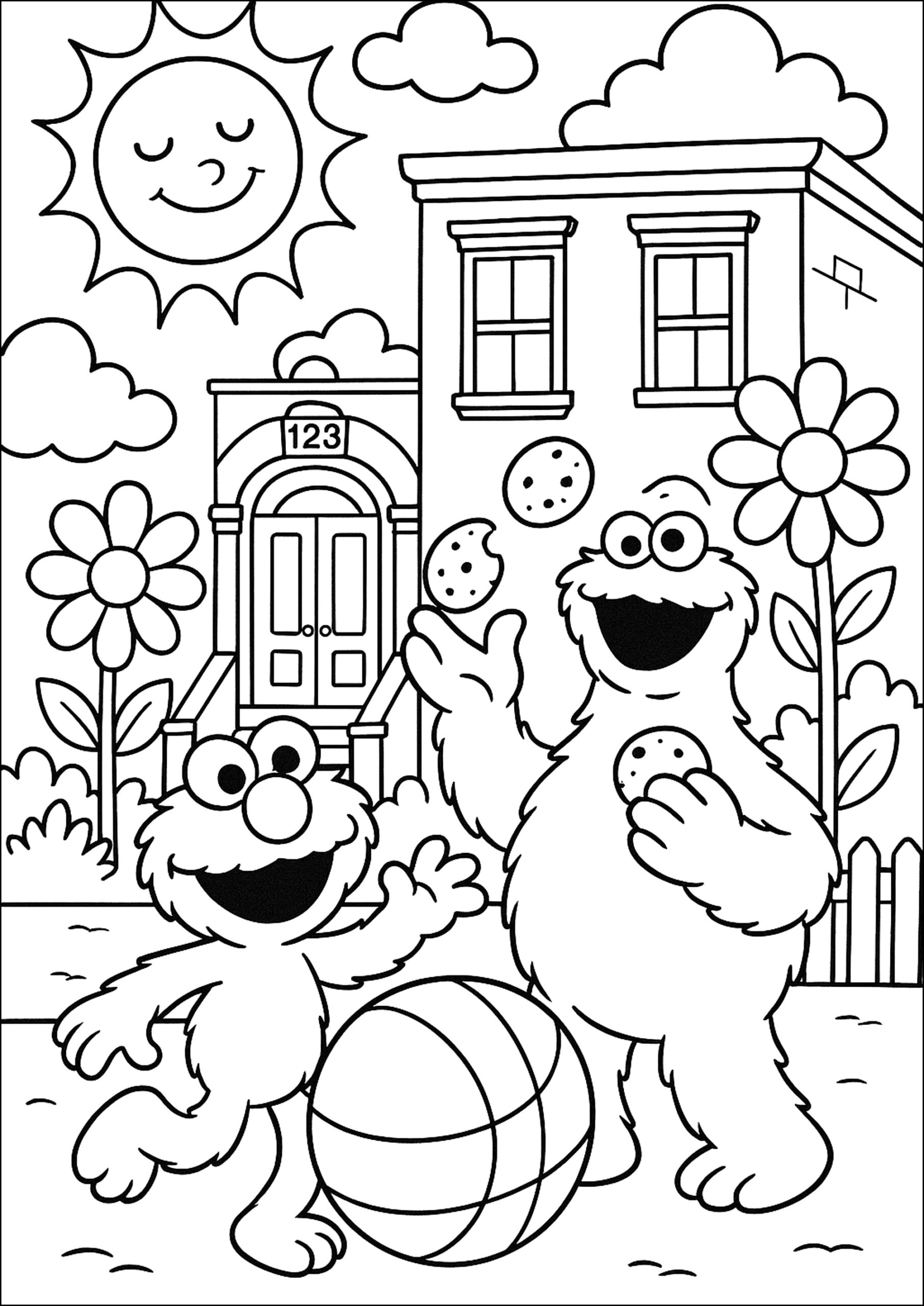 Sesame Street Coloring Pages