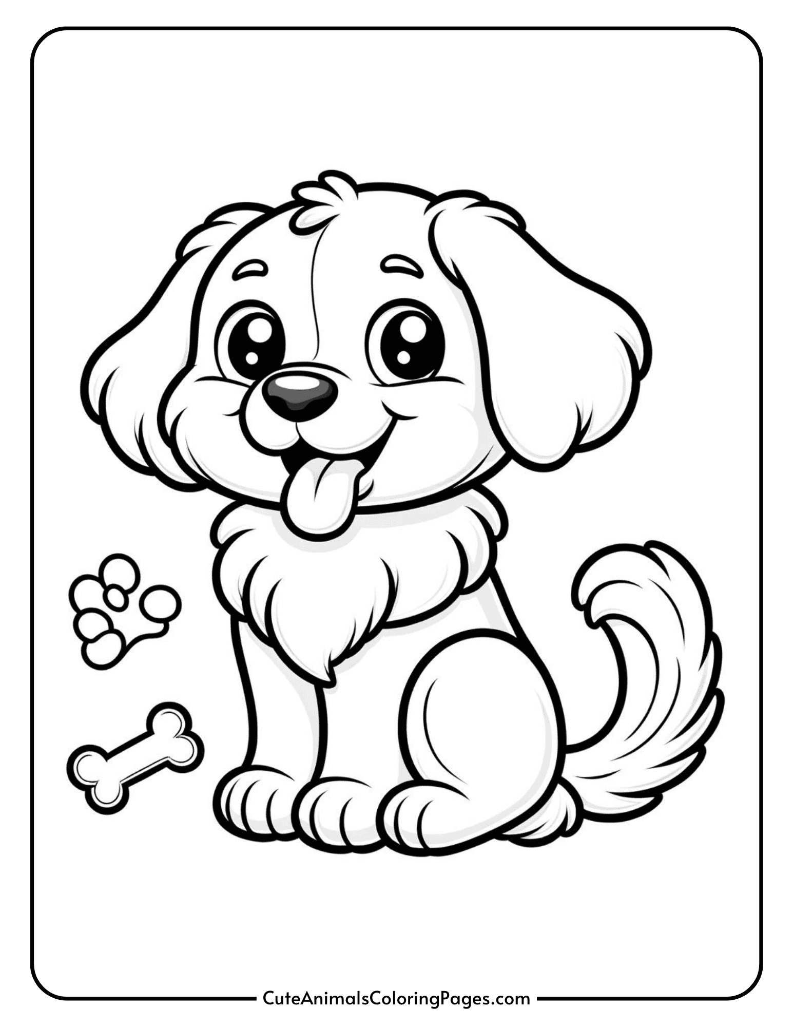 dog coloring in pages