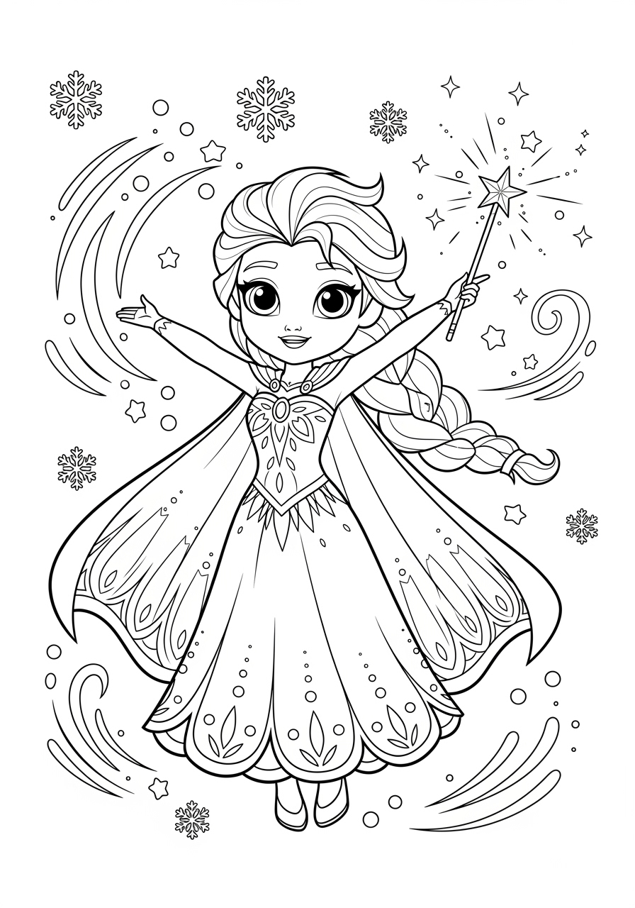Elsa Free Coloring Pages