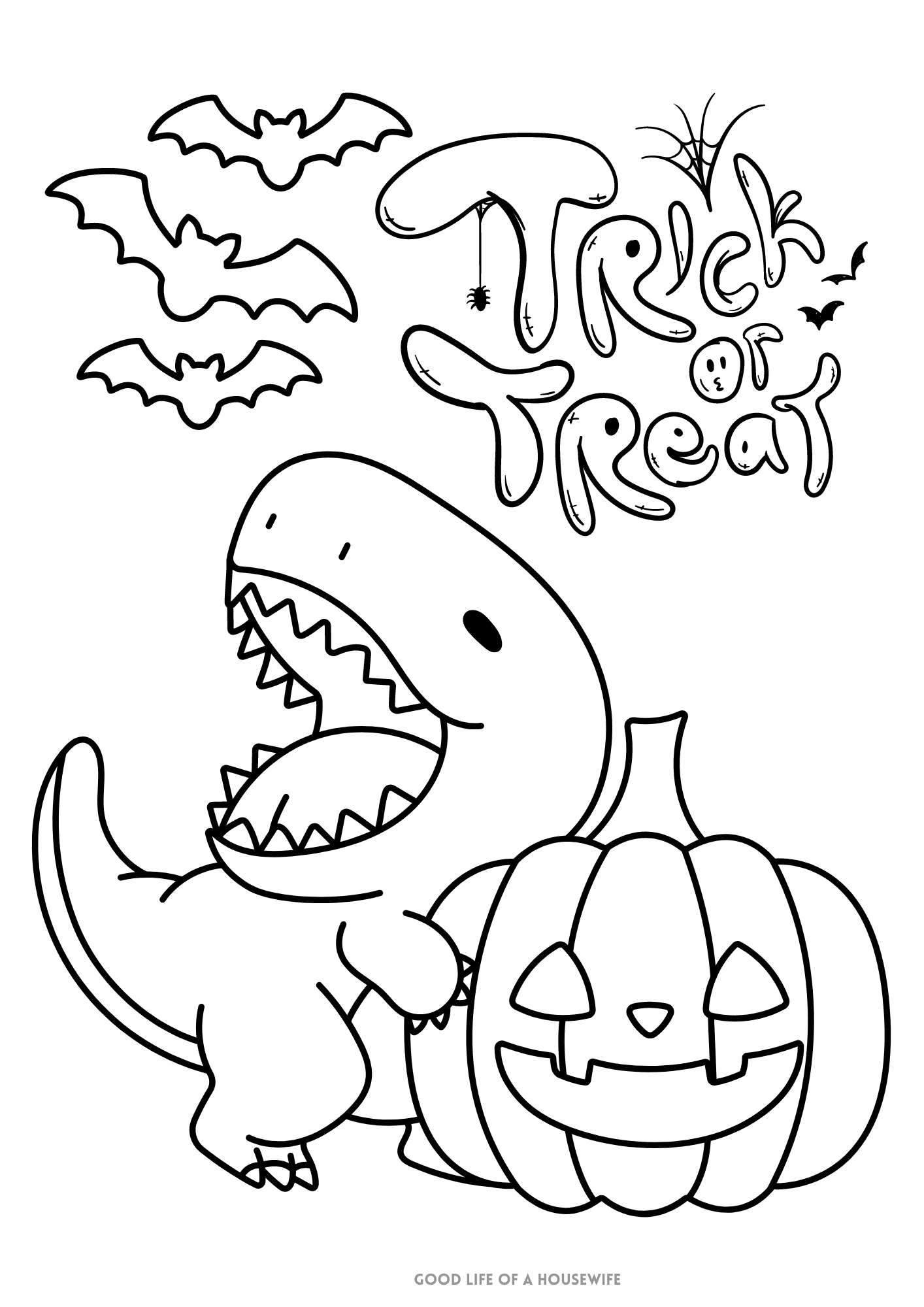 Cute Halloween Coloring Pages
