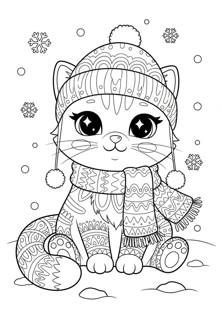 Printable Cat Coloring Pages