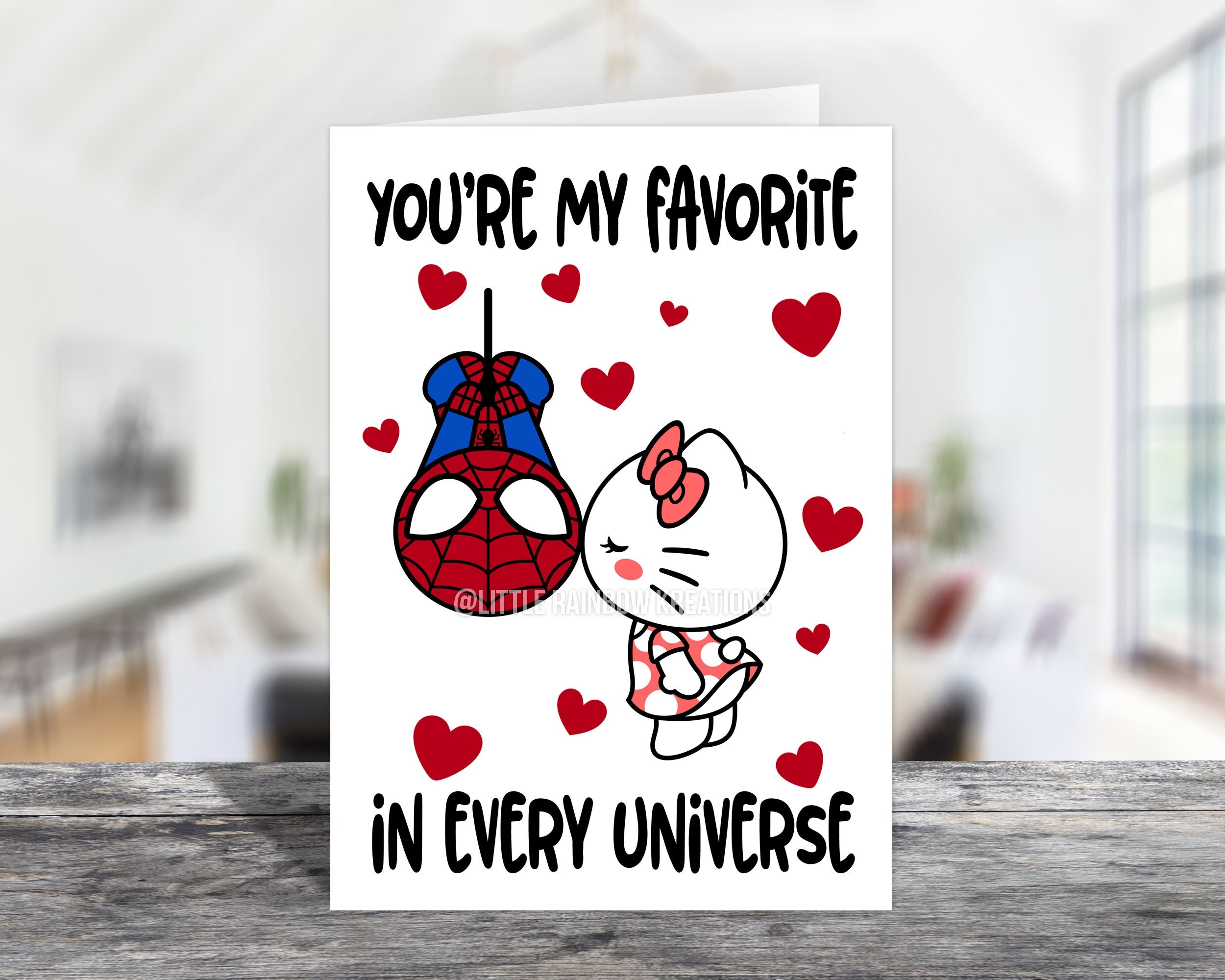 Cute Kitty 5 Greeting Card Etsy