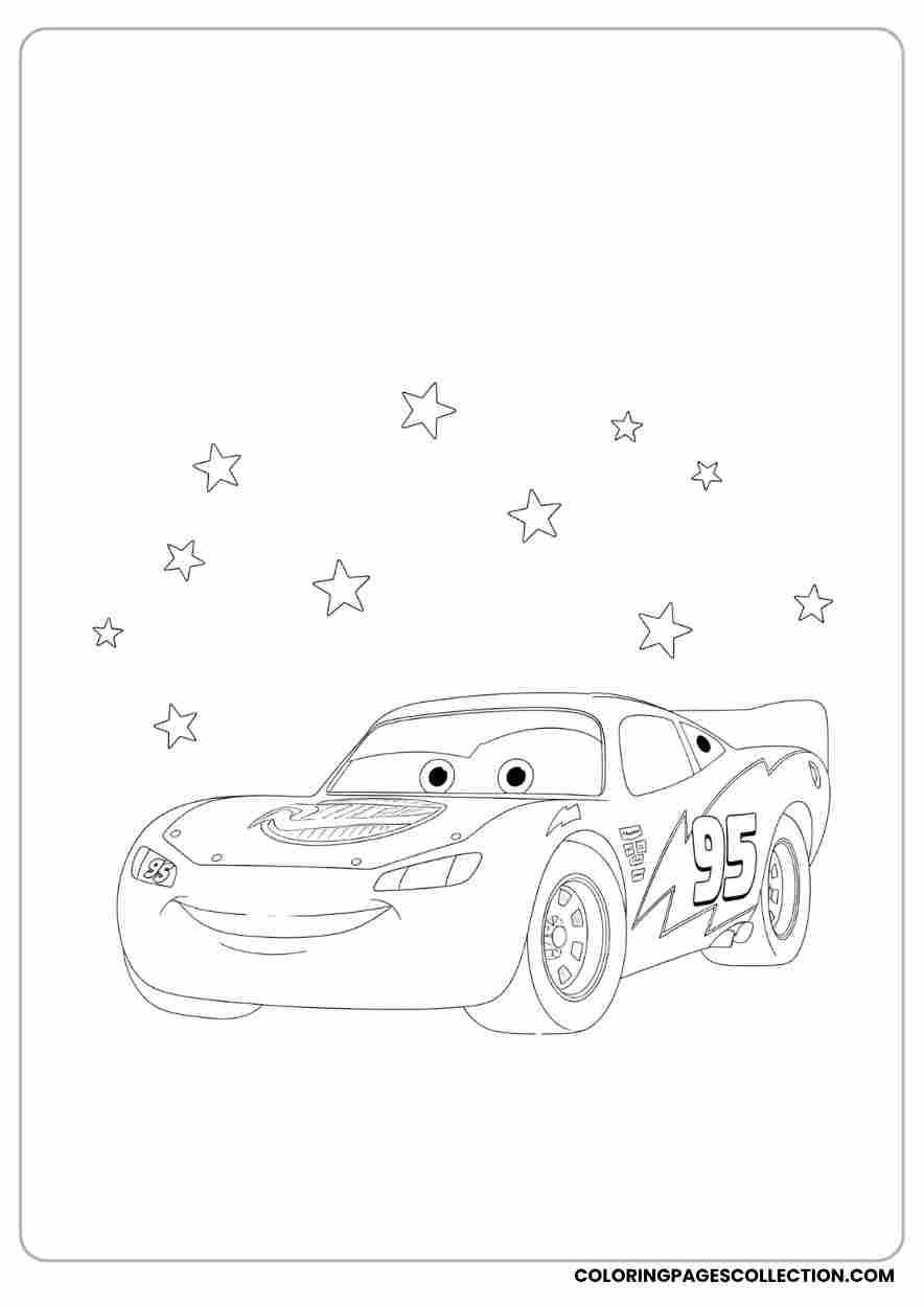lightning mcqueen pictures to color