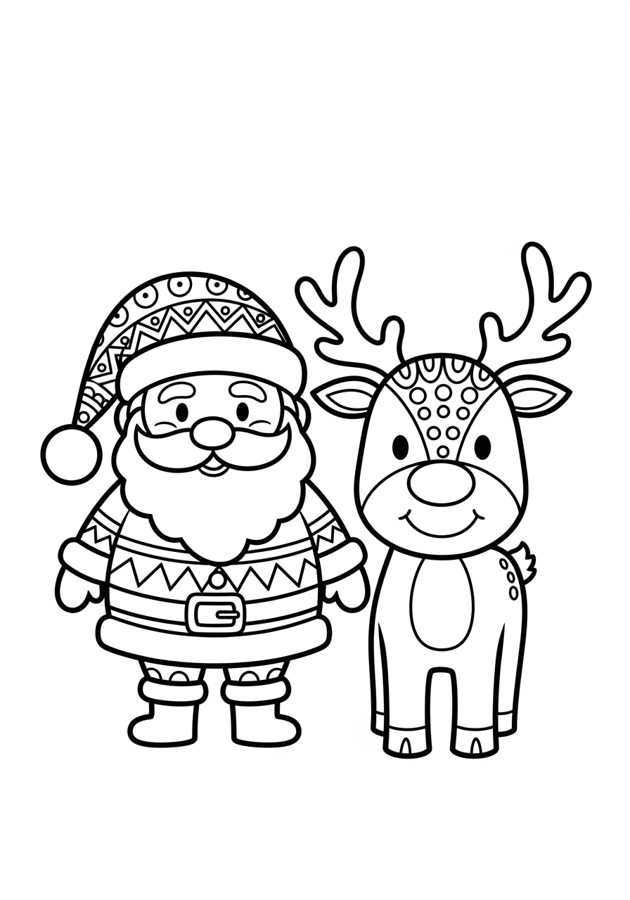 santa claus coloring page