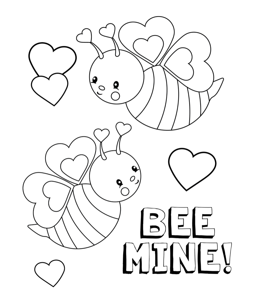 Coloring Page Valentines Day