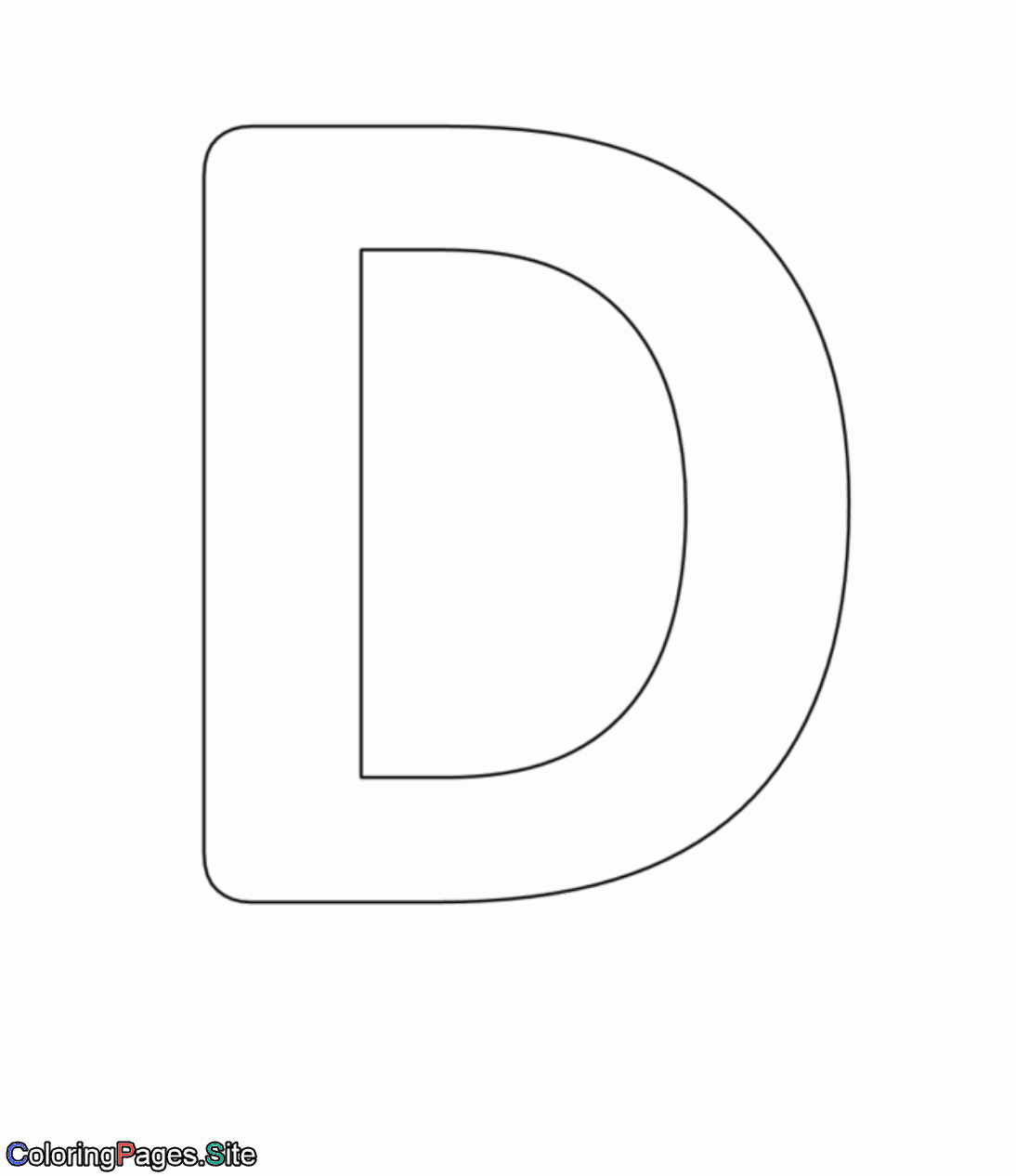 D Letter Alphabet Coloring Page Coloring Pages Online D Letter Alphabet Coloring Page Coloring Pages Online