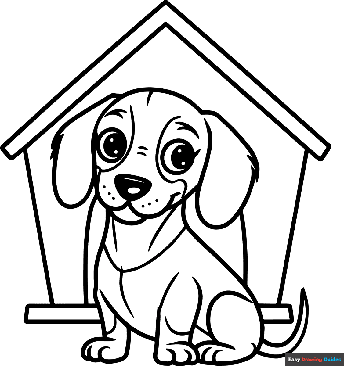 Weiner Dog Coloring Page
