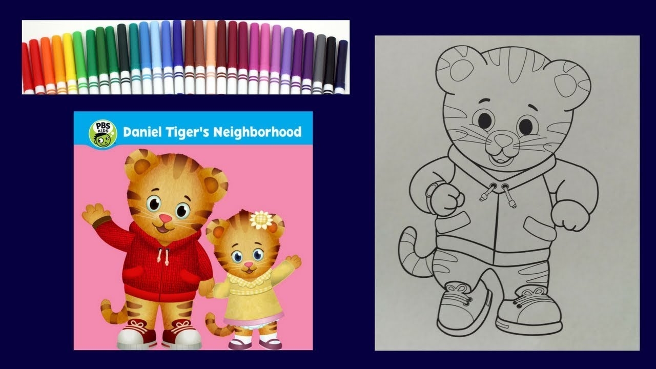 Daniel Tiger Coloring Book Coloring With Markers Kids Learn Colors How To Color Daniel Tiger YouTube Daniel Tiger Coloring Book Coloring With Markers Kids Learn Colors How To Color Daniel Tiger YouTube