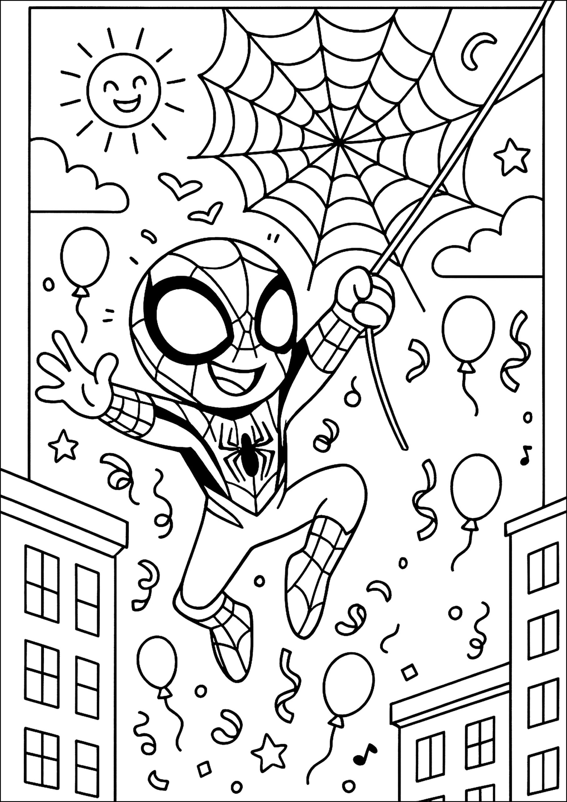 Spidey And Friends Coloring Pages